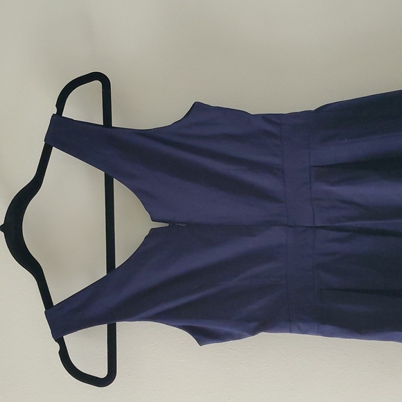 Navy Blue  Pleated Uniform Dress Sz M - Picture 7 of 12